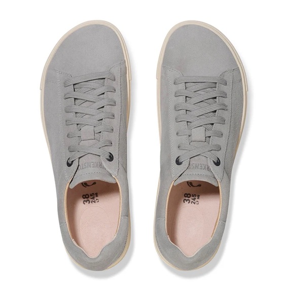 New Birkenstock Bend Sneaker Stone Coin Suede Sz 38 - Picture 2 of 13